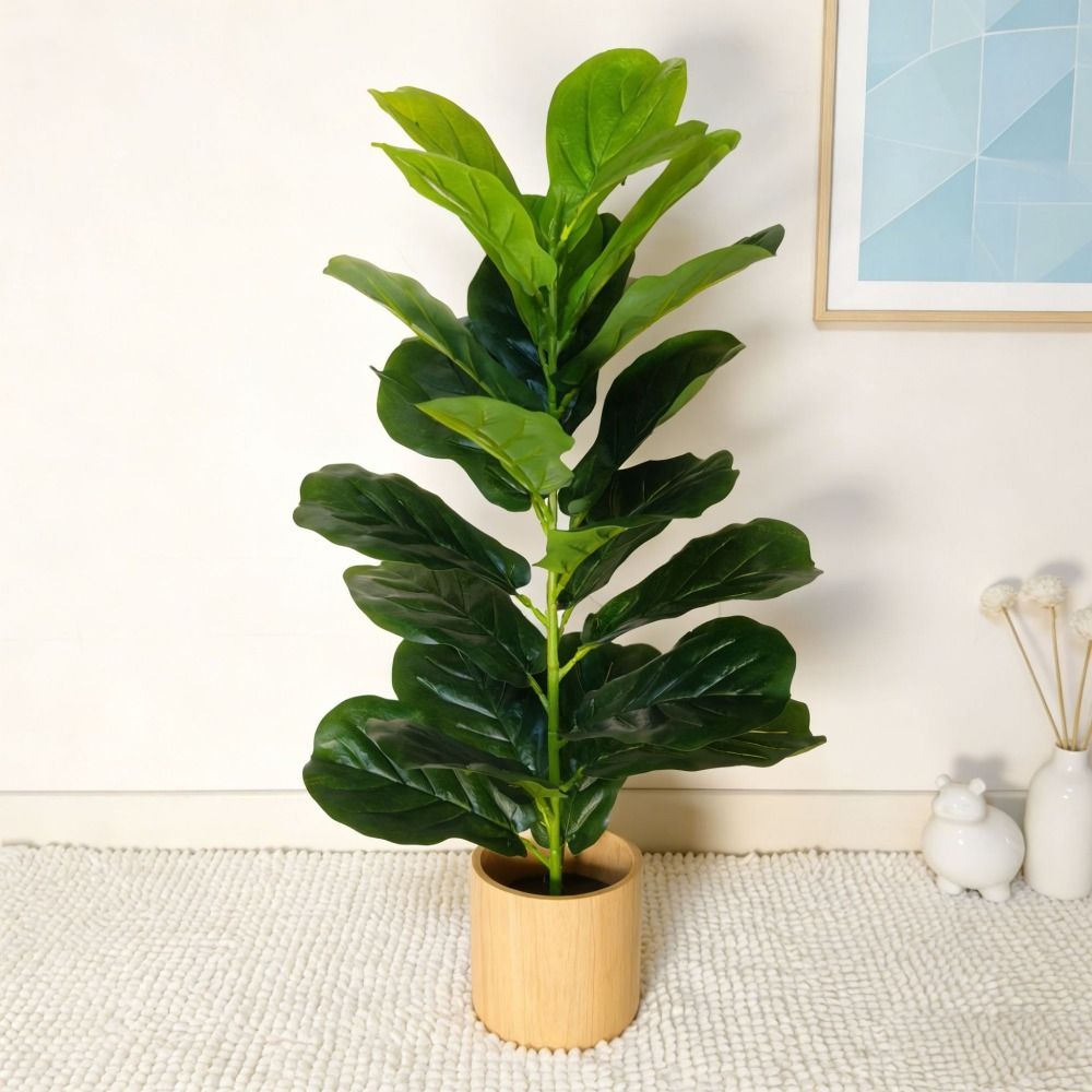 Green Plastic Artificial Ficus - огляд і ціна Ficus Lyrata Tree