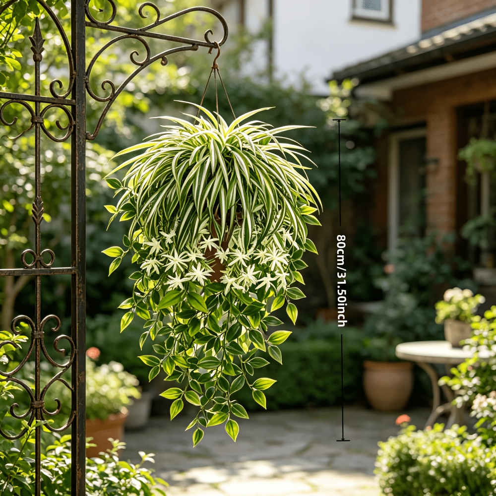 4pc Faux Spider Plant Hanging  - огляд і ціна Spider Plant Hanging